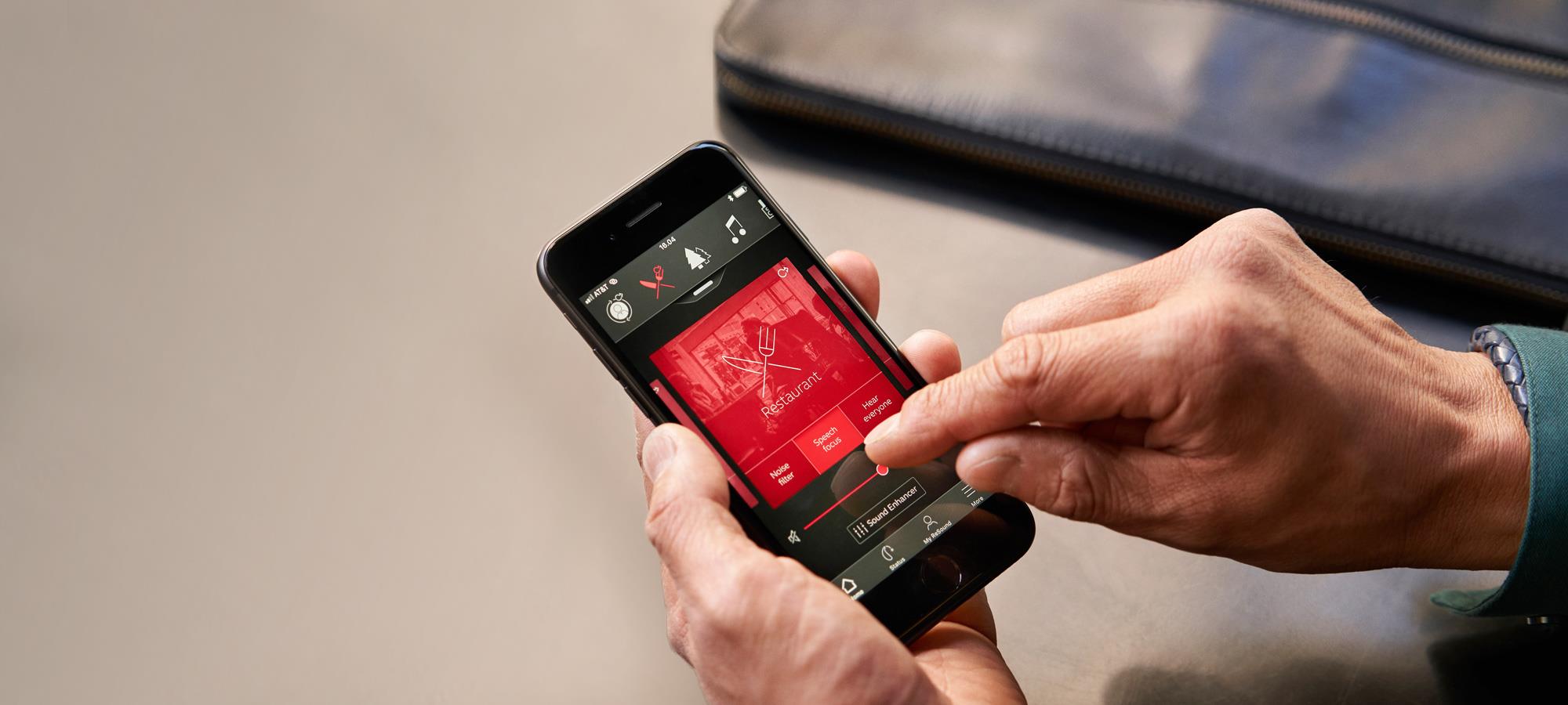 Uso de la aplicación - mano